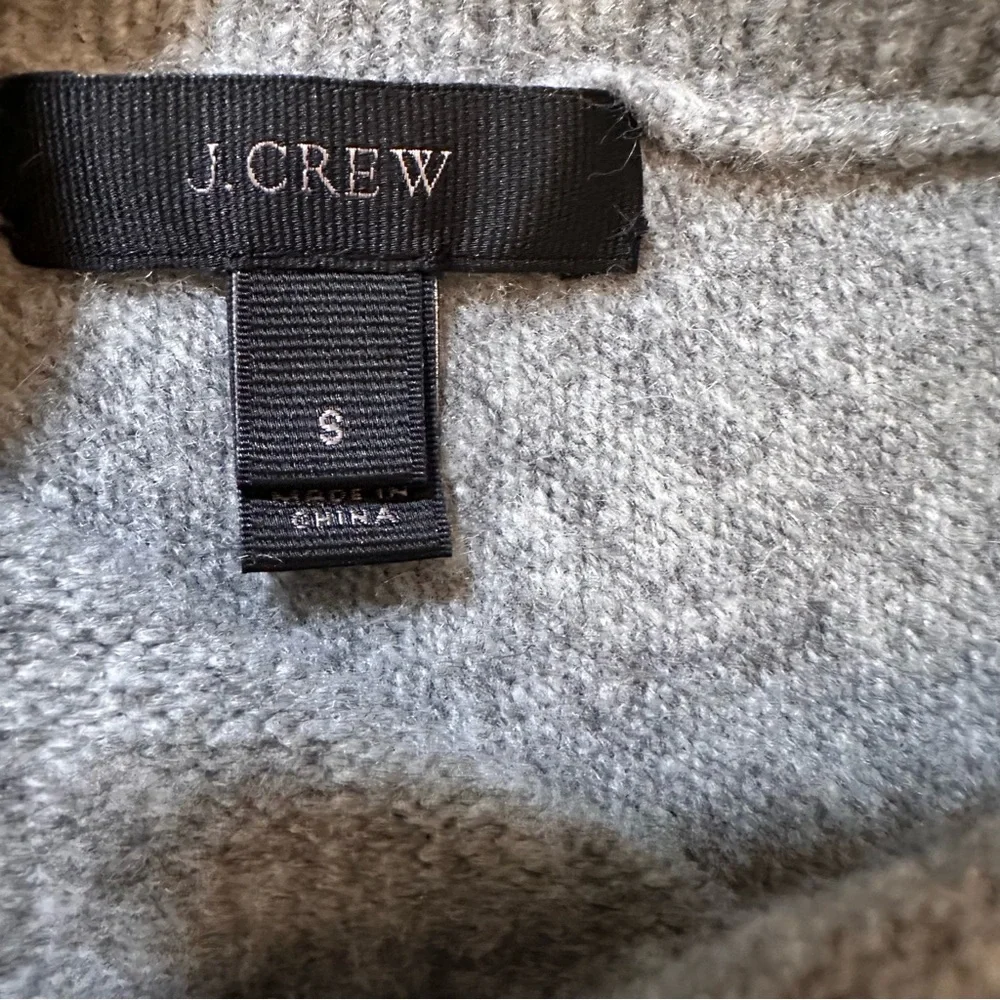 J.Crew Voletta V-back sweater with velvet tie Grey Size S (n)